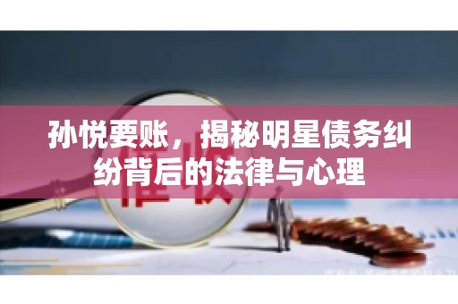 孙悦要账，揭秘明星债务纠纷背后的法律与心理