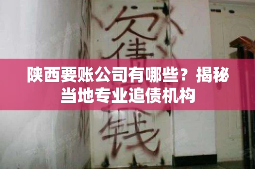 陕西要账公司有哪些？揭秘当地专业追债机构