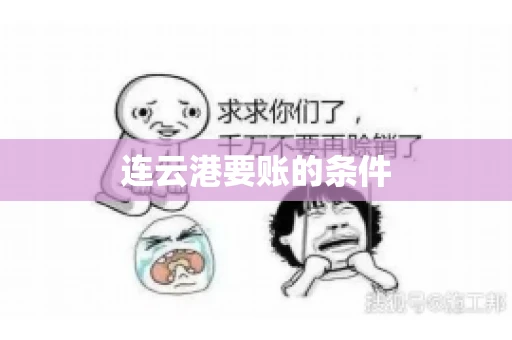 连云港要账的条件