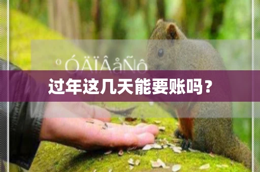 过年这几天能要账吗？